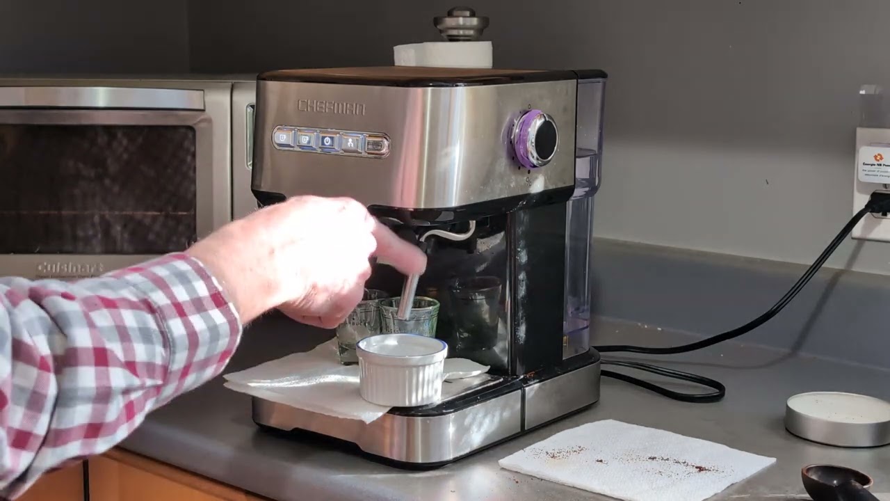 chefman espresso not brewing espresso. why?