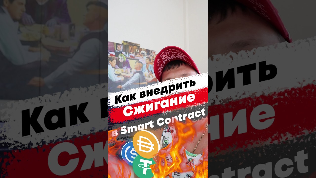 Как внедрить сжигание крипто токенов в смарт контракт #смартконтракт #токен #крипта