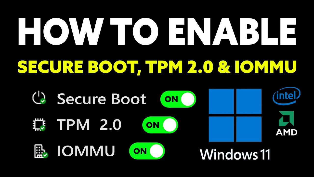 How To Enable Secure Boot, TPM 2.0 & IOMMU (Fix Anti-Cheat Errors in Any Game)