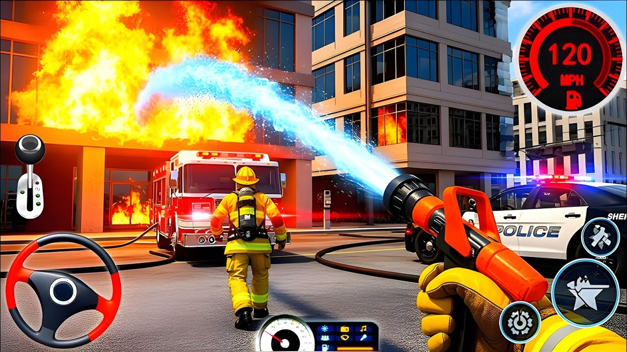 FireFighter Rescue Simulator 3D - US Emergency 911 Firetruck Driving - Android GamePlay