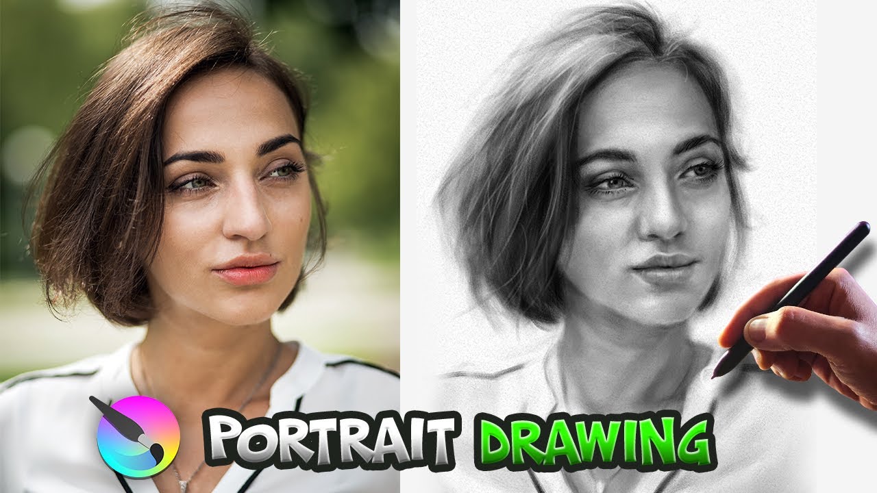 Master the Art of Portrait Drawing with Charcoals in Krita