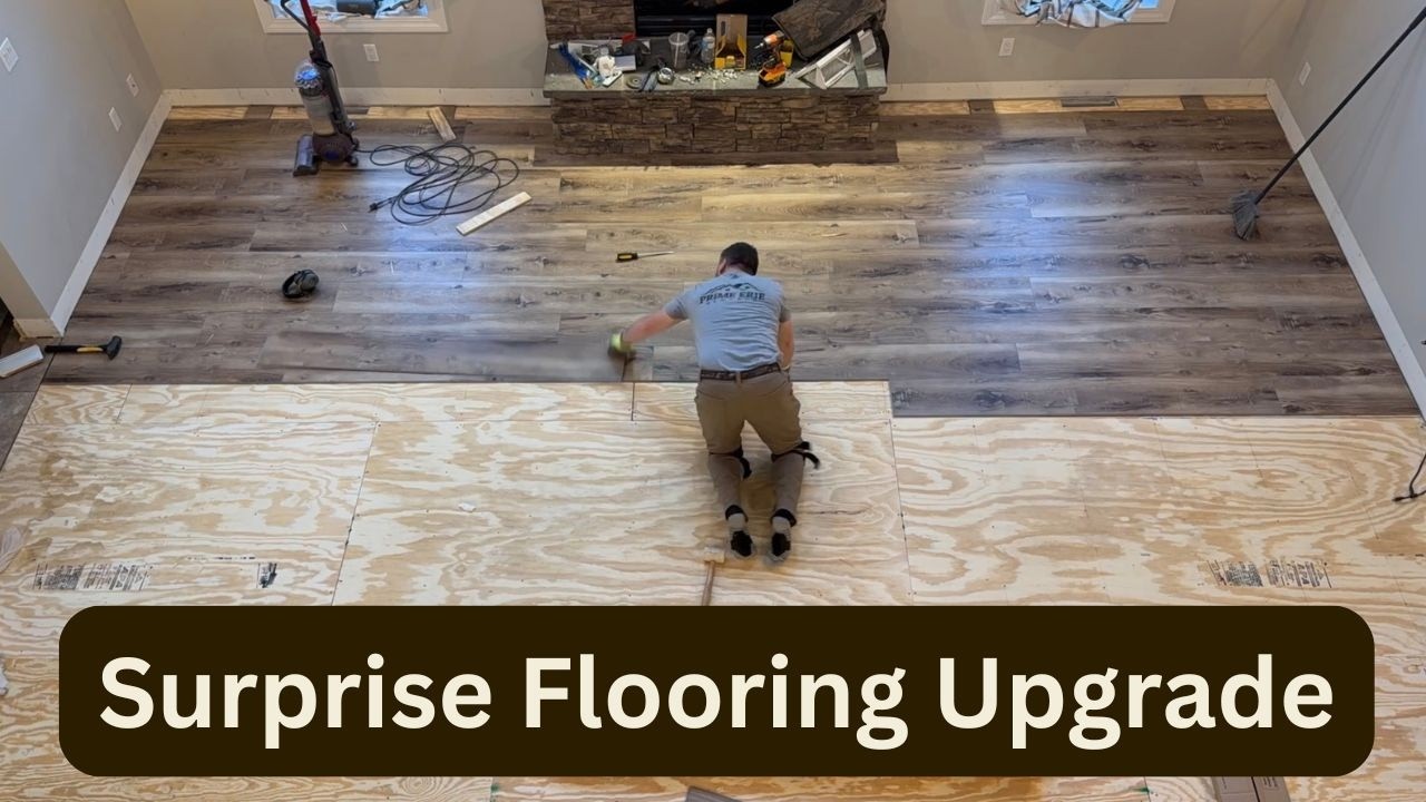 DIY Living Room Flooring Install | A Surprise Project for My Wife