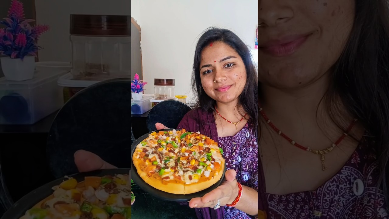 पता ही नहीं चला इतनी आसानी से बन गया यह टेस्टी पिज़्ज़ा |