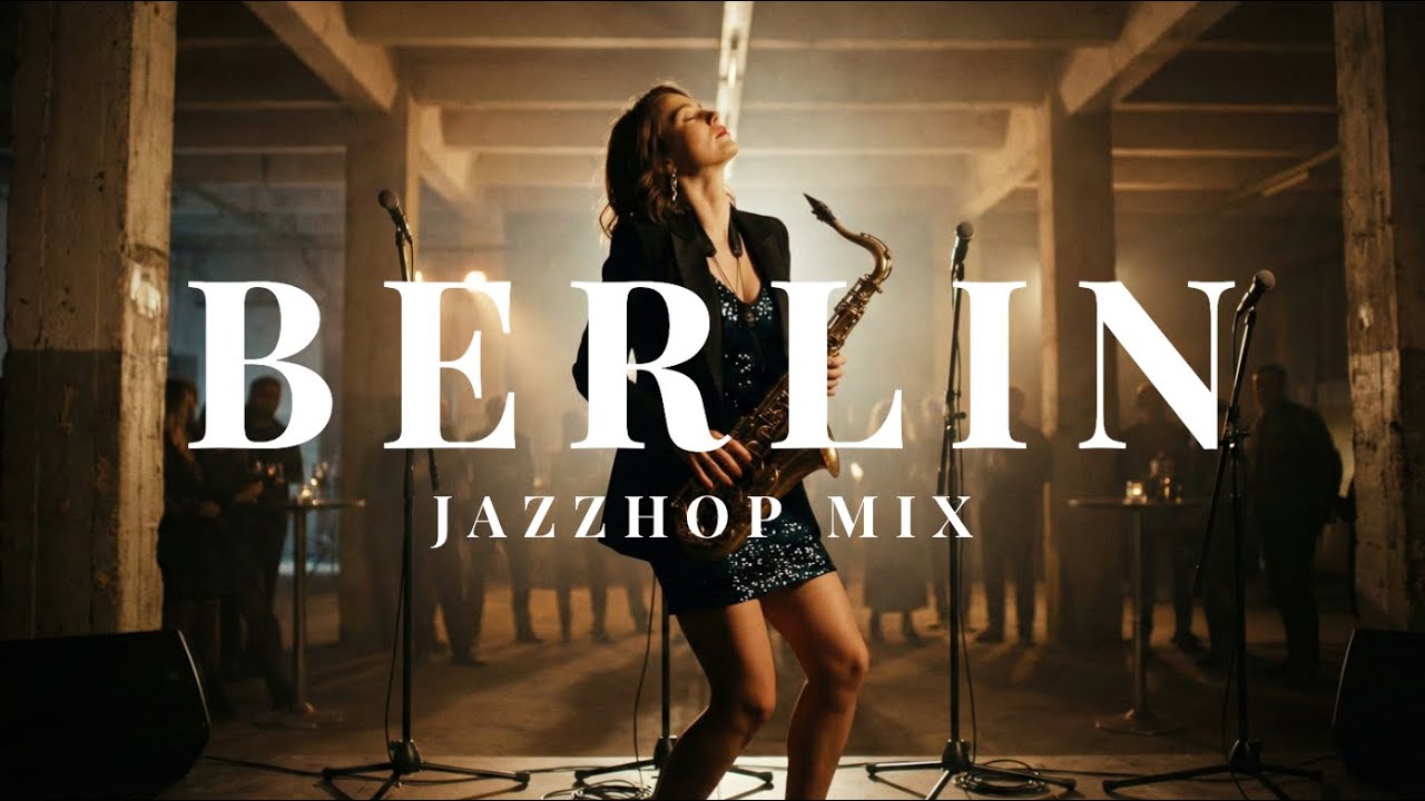 Berlin Jazz Night (Noir) 🌙 Lo-Fi Jazzhop Mix | U-Bahn Afterglow, Late-Night Groove