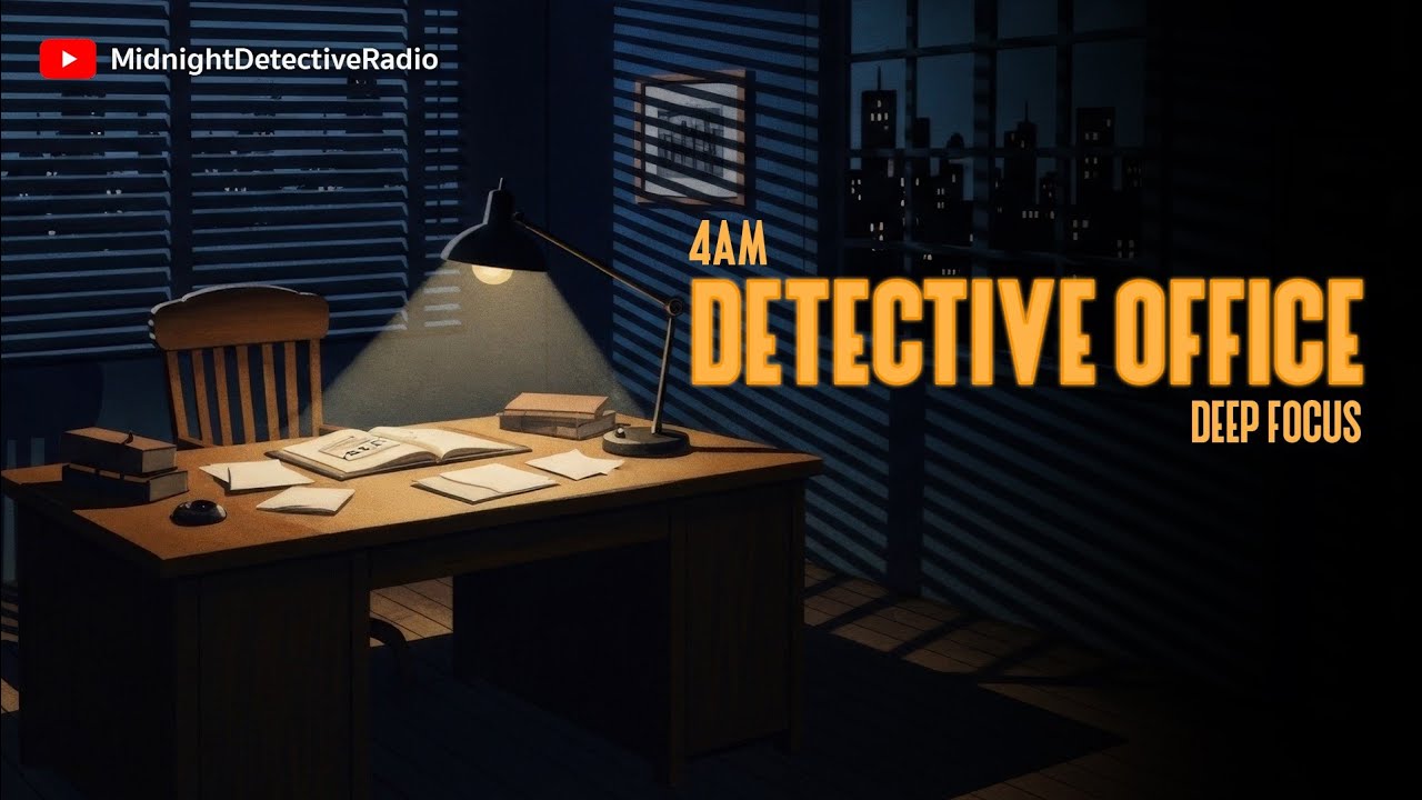 4AM Detective Office - Dark Jazz Noir for Deep Focus