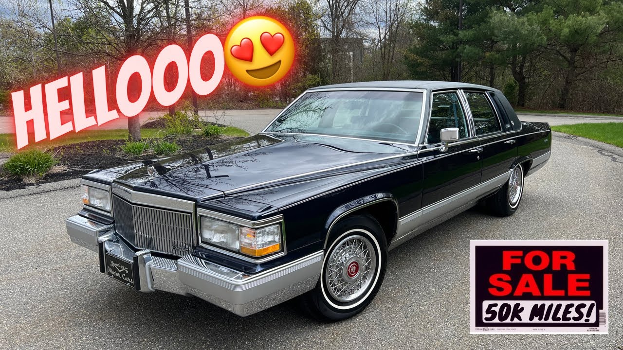 Боже мой! Cadillac Brougham D'Elegance 1992 года, 5,7 литра, пробег 50 тыс. миль, продаётся! Spec...
