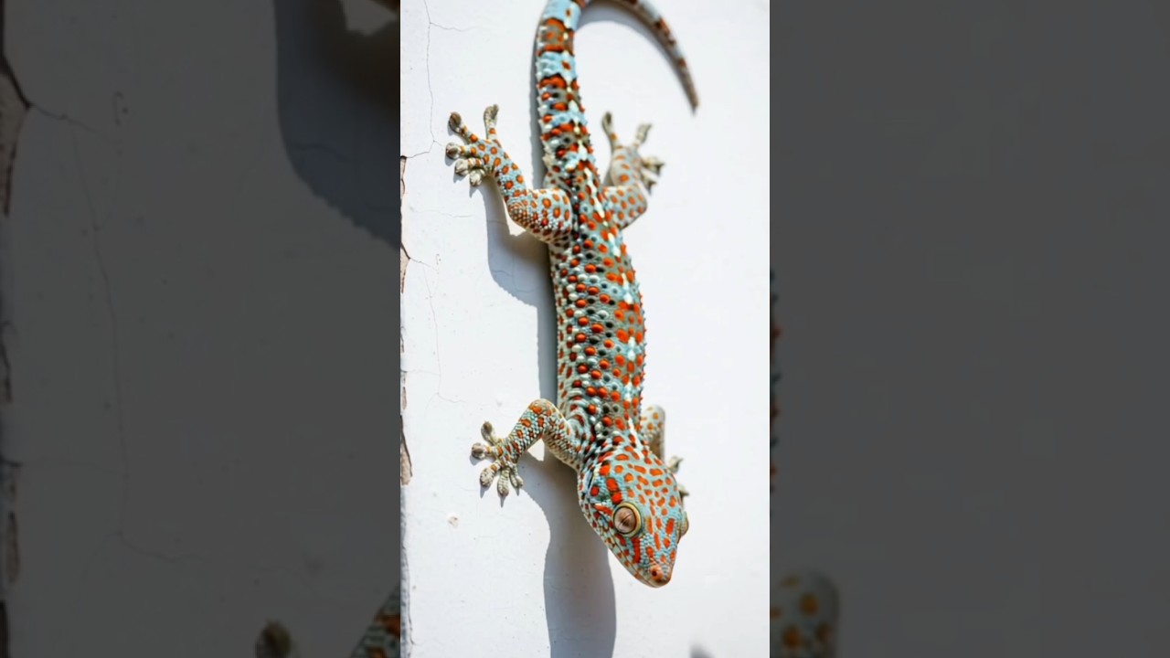 Tokay Gecko in Its Elegant Mode #shorts #gecko #reptiles