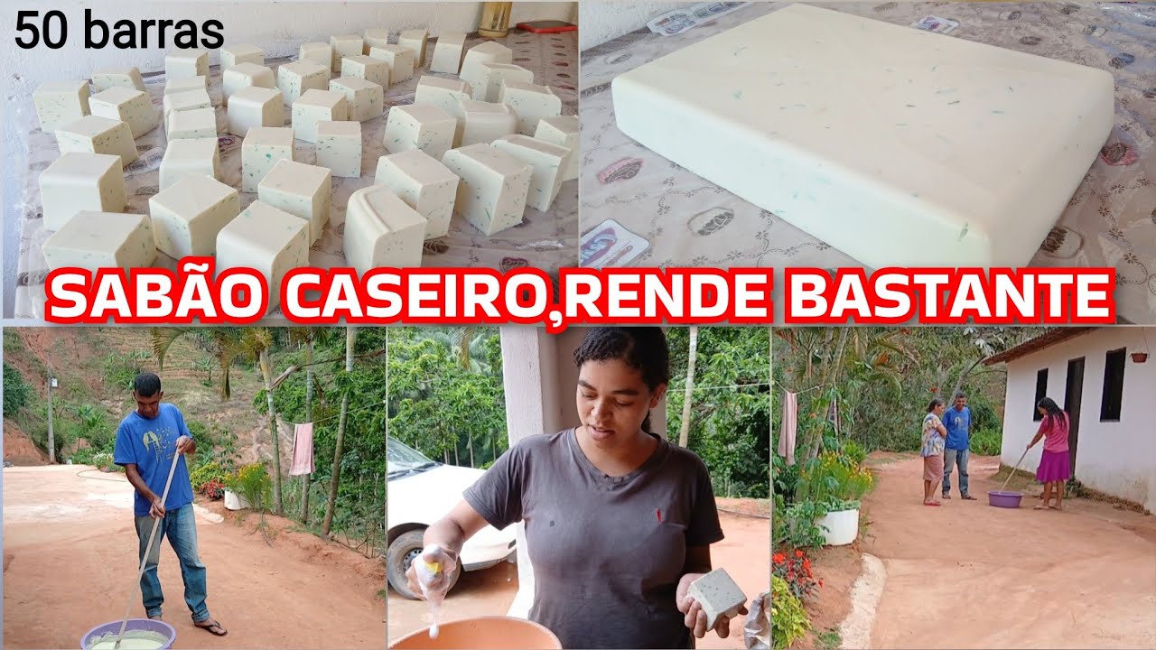 COMO FAZER SABÃO CASEIRO FÁCIL E QUE RENDE BASTANTE,ÓTIMO PRA LIMPEZAS