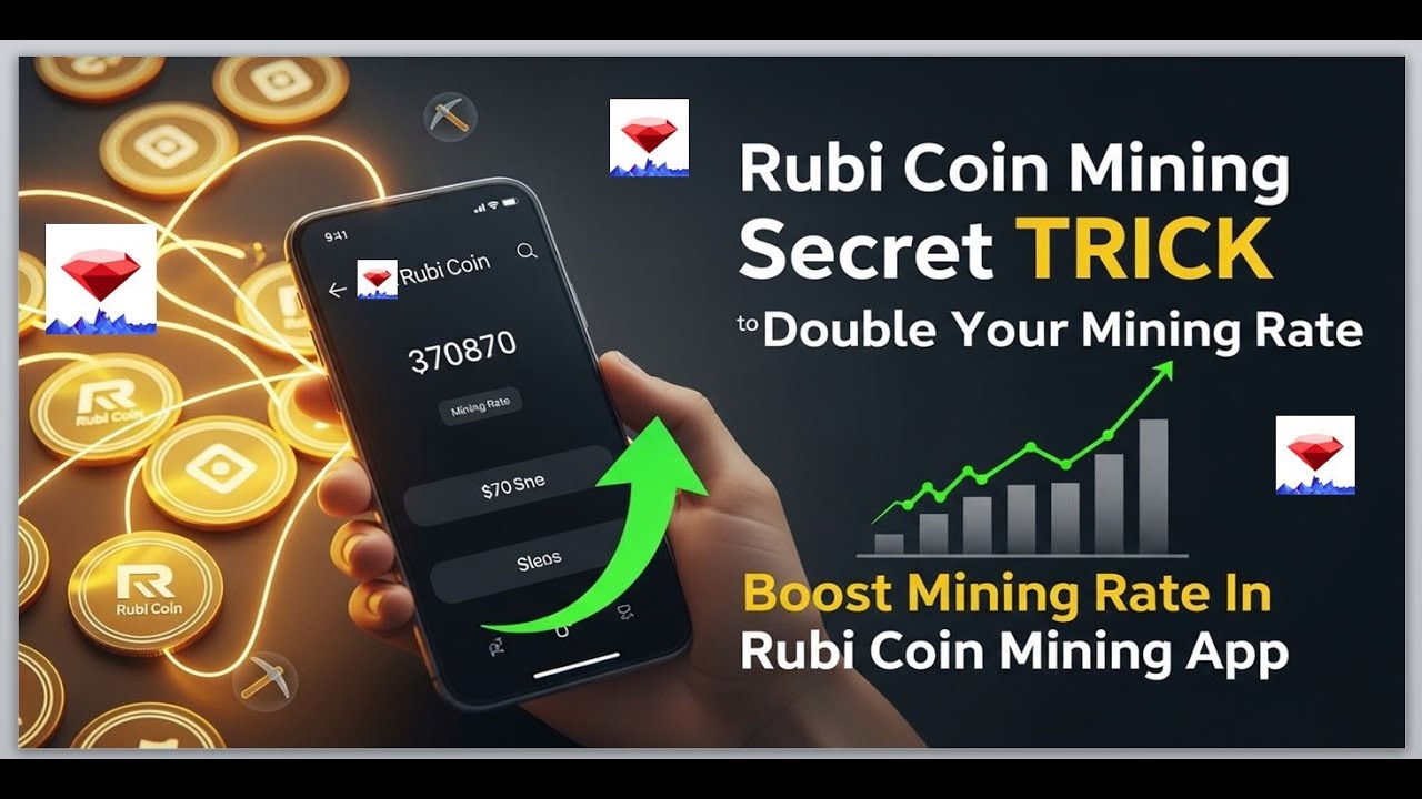 Добыча Rubi Coin: секретный трюк, чтобы удвоить скорость добычи | Увеличьте скорость добычи в при...
