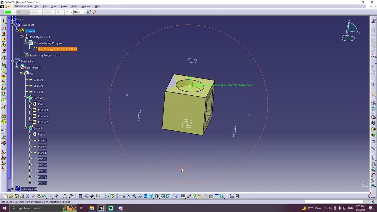 5 axis CNC Catia