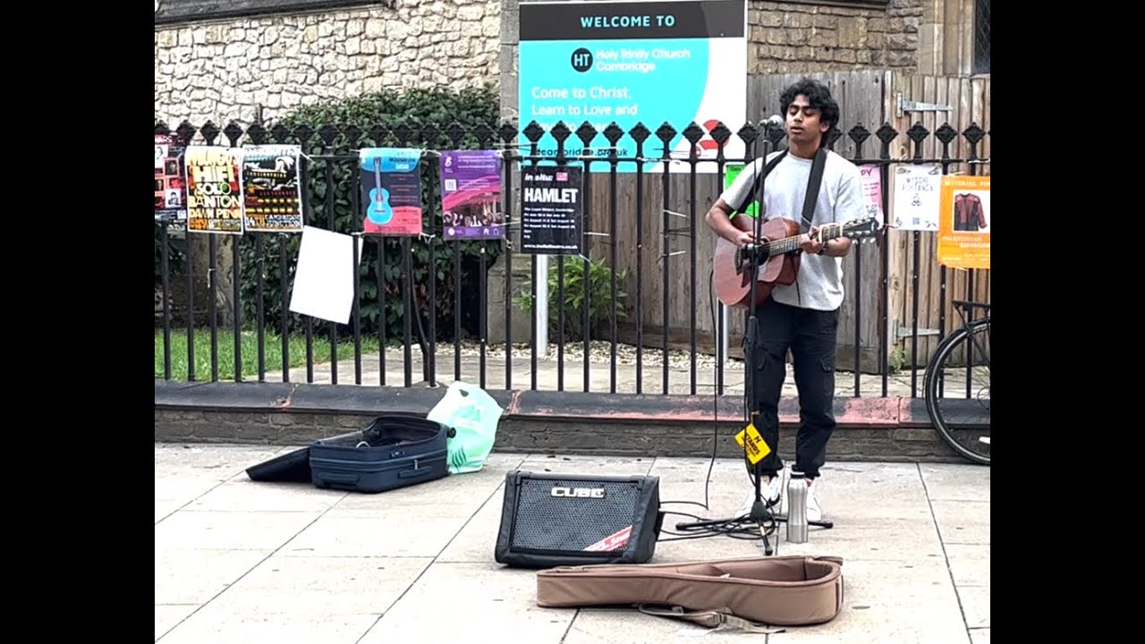John Legend - All of me - First time busking experiment at Cambridge !