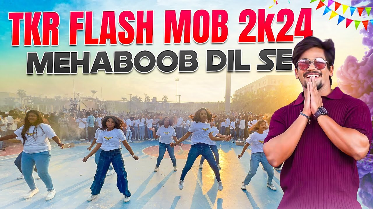 TKR FLASH MOB 2K24 || GUEST MEHABOOB DIL SE || TKR FEST|| DAY01 || PRANAV UNVEILS ||