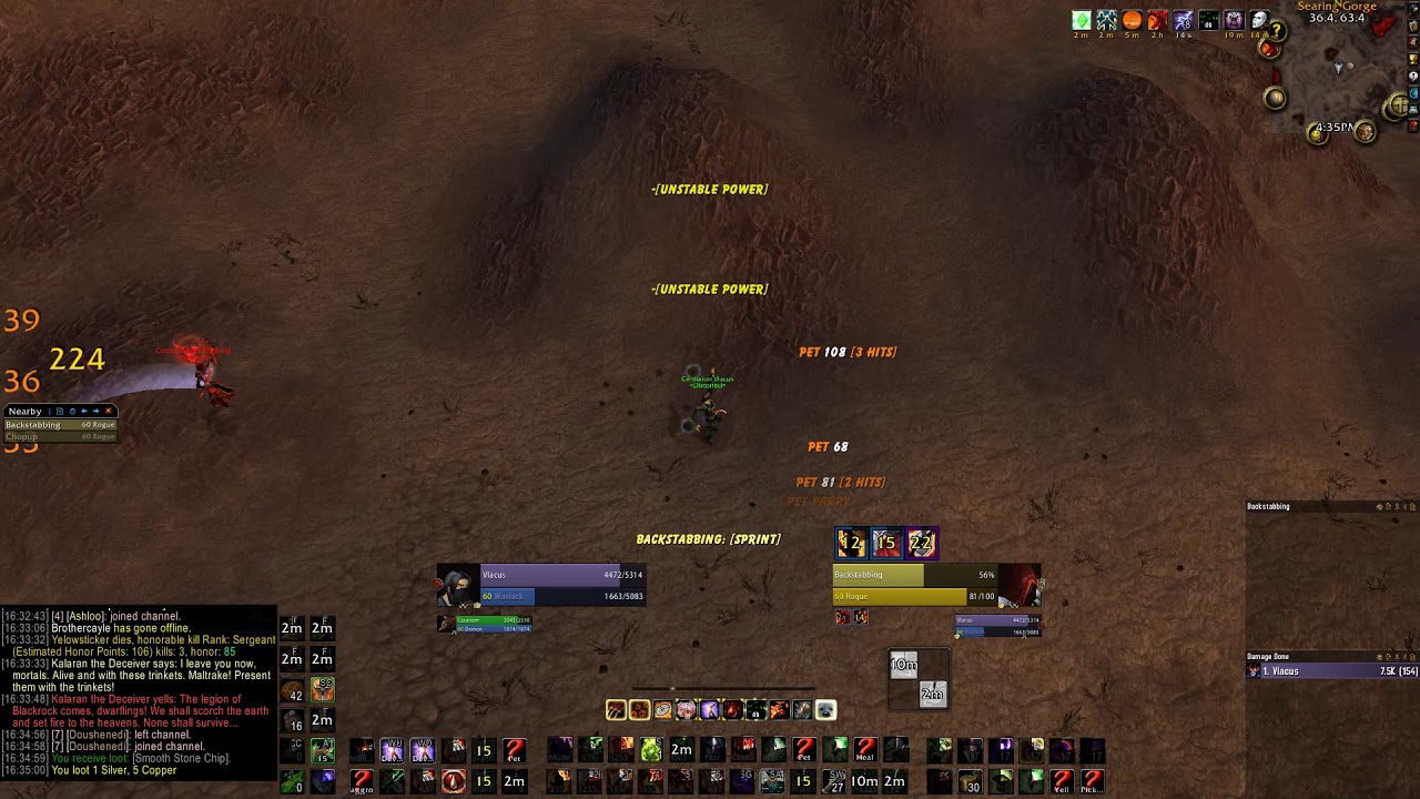 Nightfall Conflag Warlock vs Rogue
