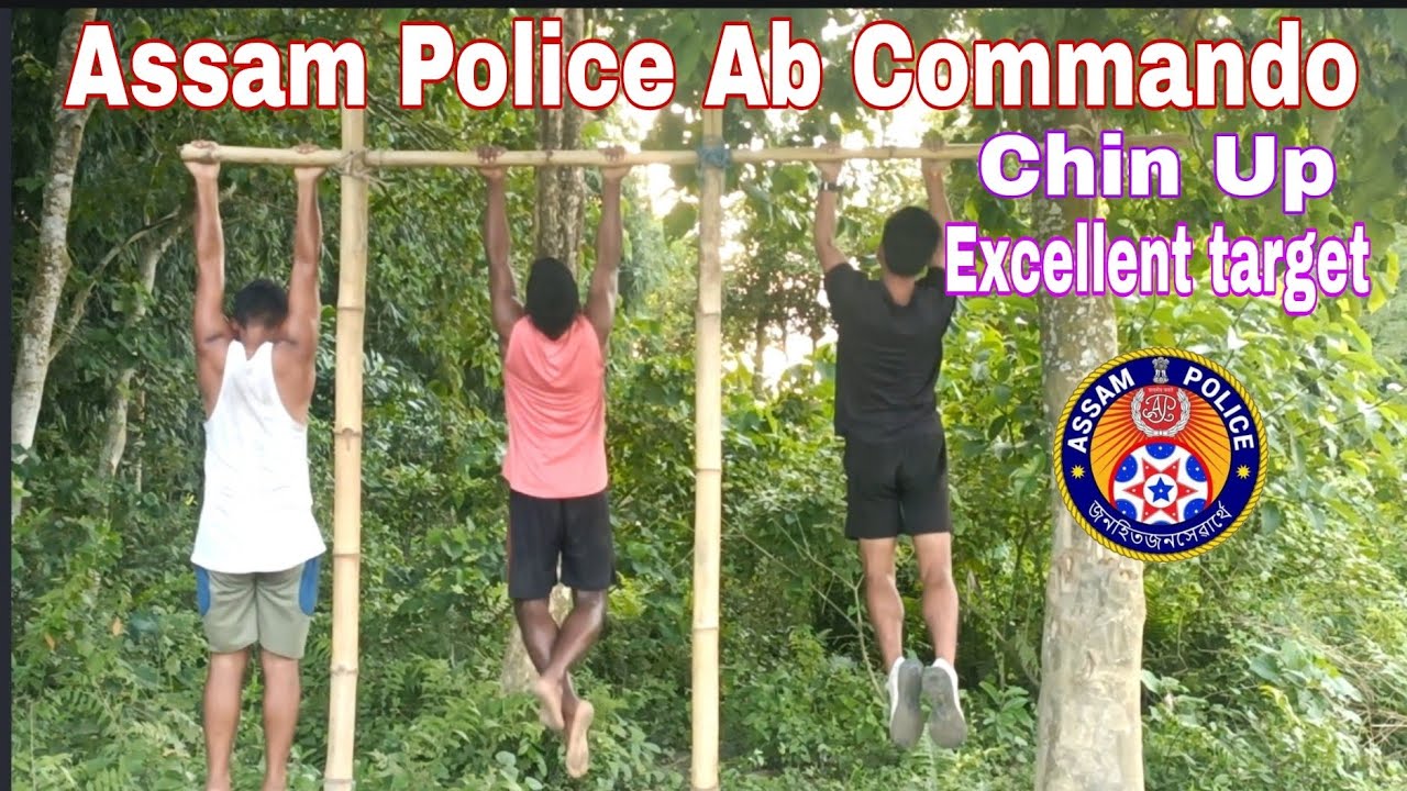 Assam Police Ab Commando battalion Chin Up excellent target 🎯#assampolice #chinup #excellent