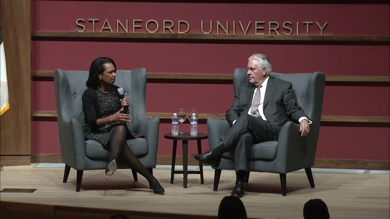 Former Secretary of State Rice Interviews Secretary Tillerson