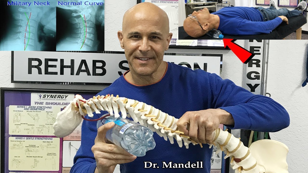 Water Bottle Neck Exercise to Restore Healthy Neck Curve - Dr Alan Mandell, DC