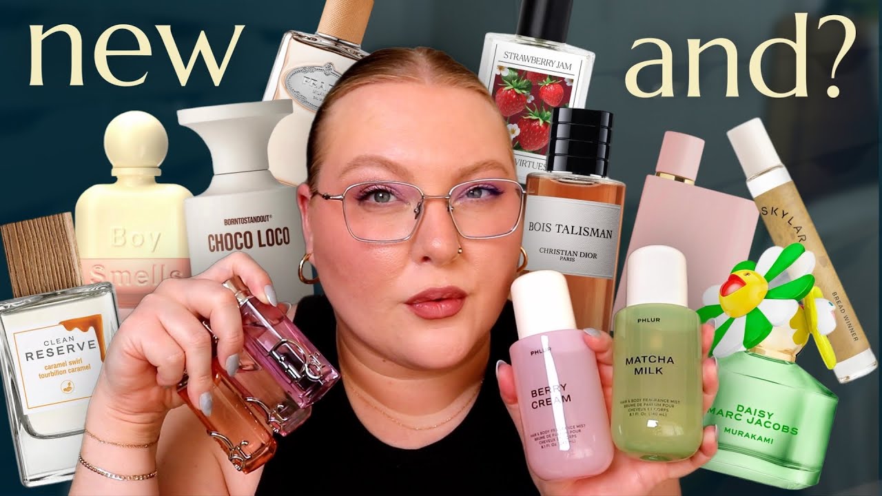 catching up on new fragrances (milk is everywhere)