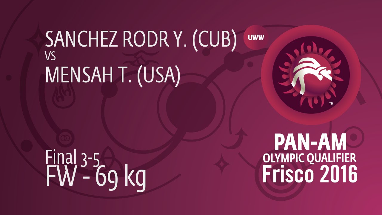 BRONZE FW - 69 kg: Y. SANCHEZ RODR (CUB) df. T. MENSAH (USA) by FALL, 8-5
