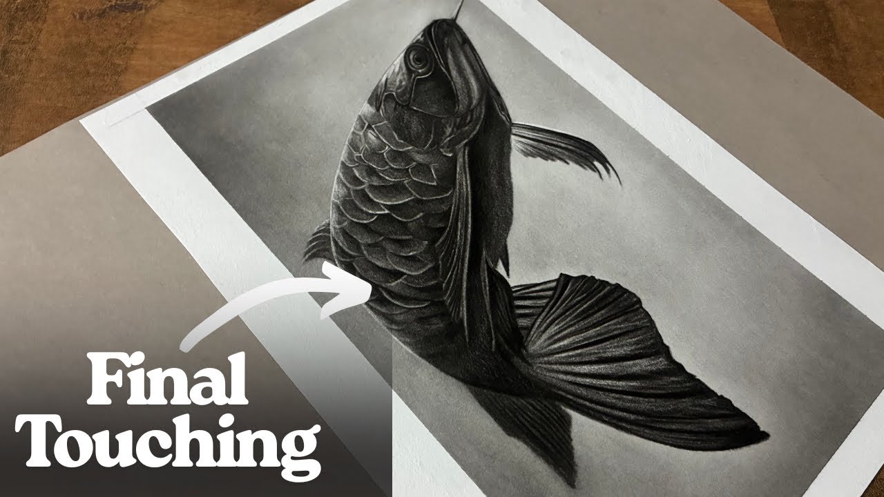 Soft Camlin Charcoal Pencil Drawing | Final Touch | @DeepkaranStudio95 
