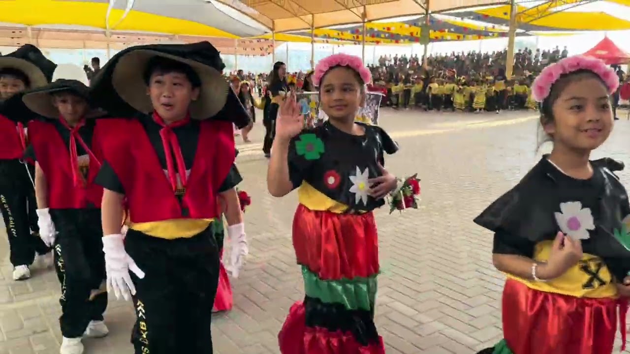 The Philippines School Dubai 16th Foundation Celebration - Mass Dance from KG to Grades 1 to 3