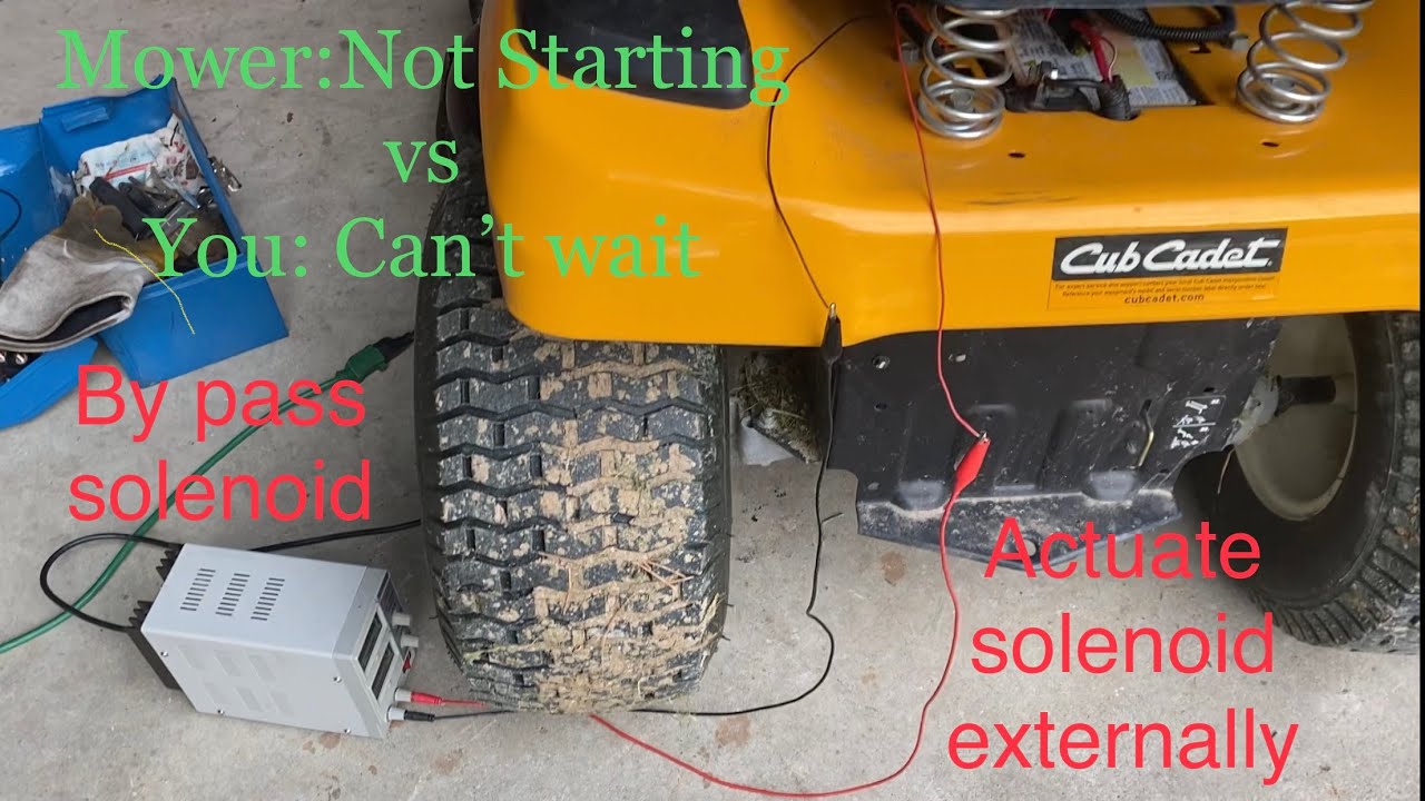 Cub Cadet XT1 Riding Mower NOT Starting…..And you can’t wait!