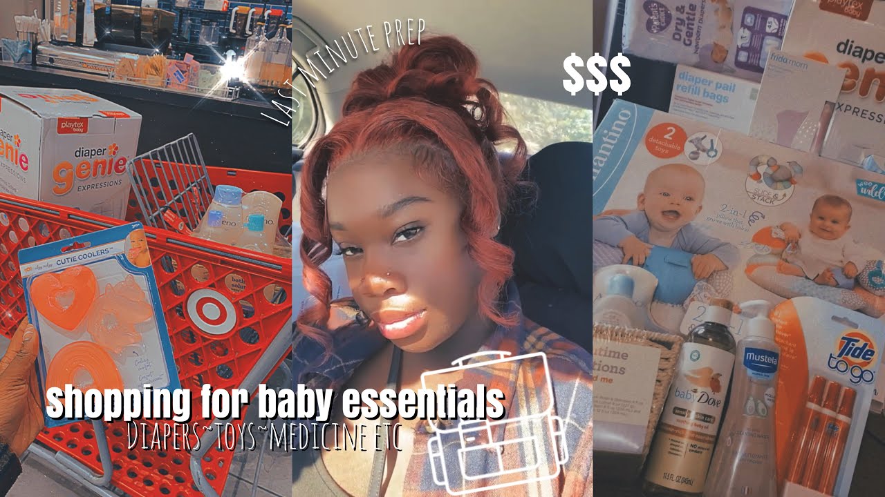 Come LAST MINUTE shopping wit me for baby @ 33wks | Baby & hospital bag essentials!!