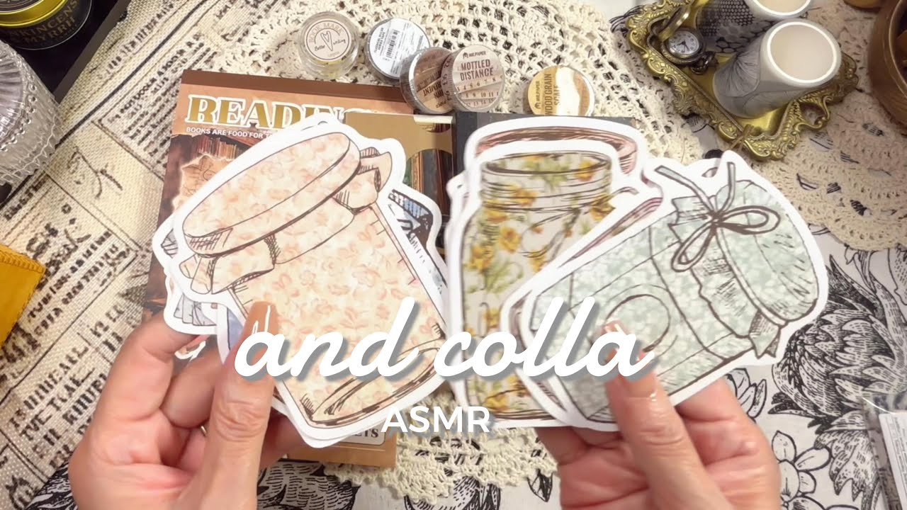 【ASMR】stationery unboxing TEMU/journal/collage/scrapbooking