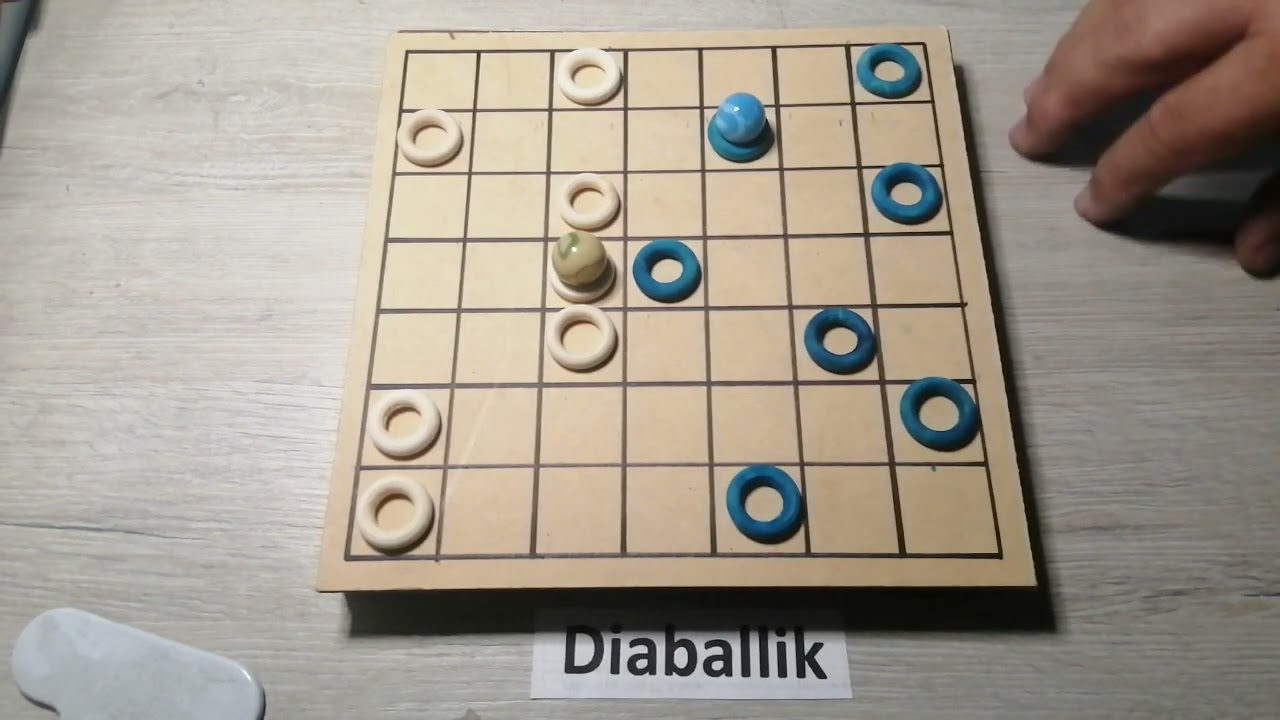 Diaballik - How to play Diaballik - Cómo jugar Diaballik - 1001 Juegos de mesa antiguos y nuevos