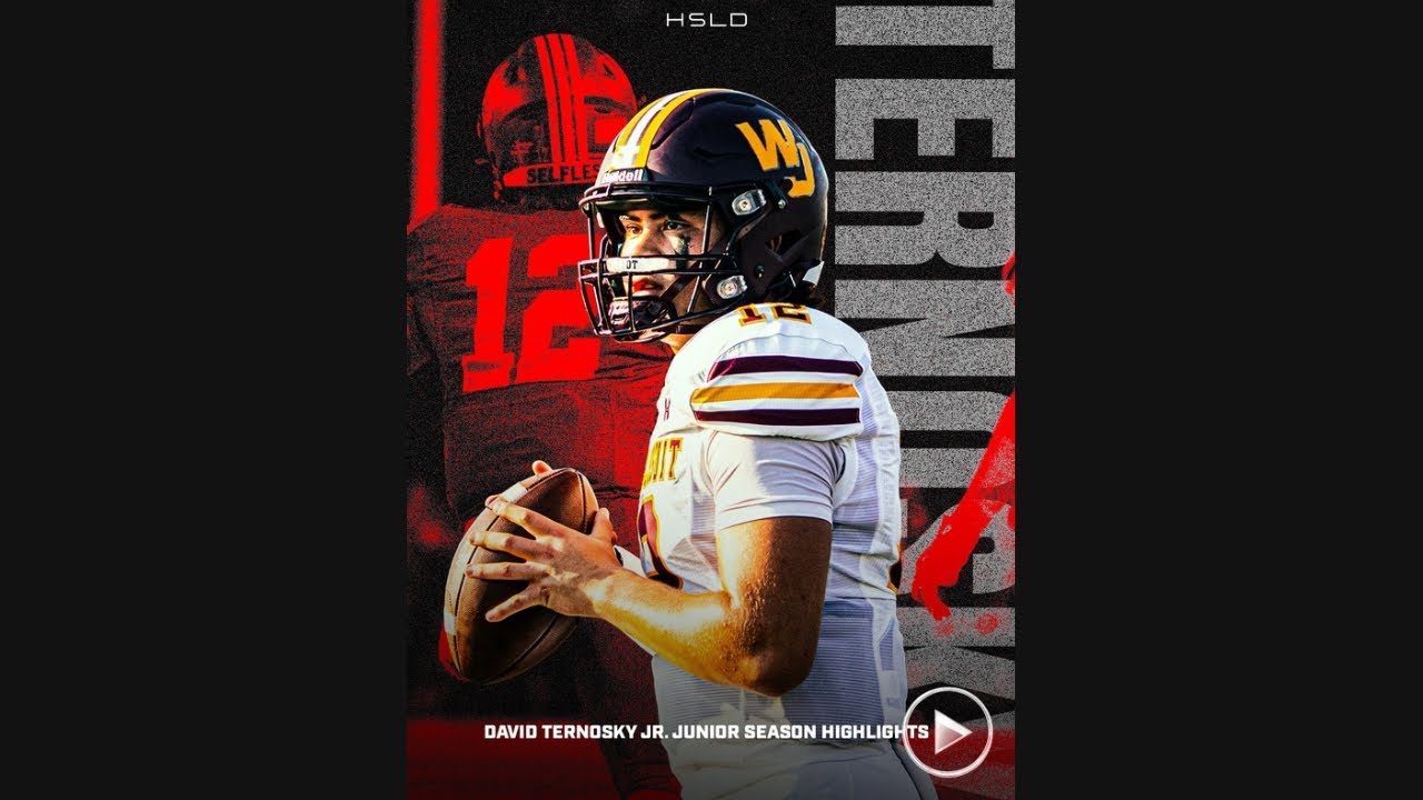 David Ternosky Jr. Full Junior Highlights - Walsh Jesuit HS