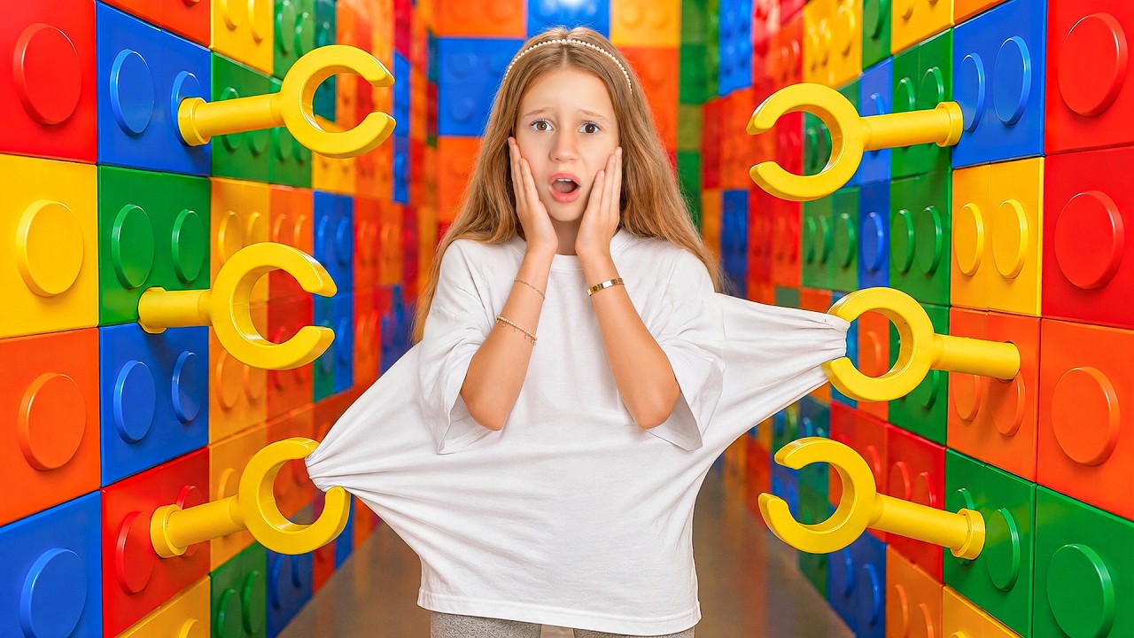 Nastya and the maze challenge for friends