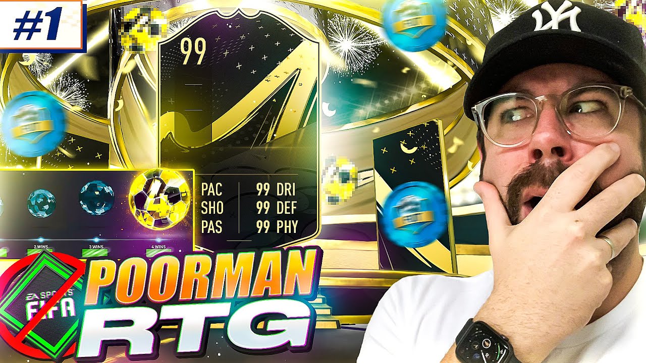 NO FIFA POINT PC ROAD TO GLORY!! FIRST DRAFT WIN?!? - POOR MAN RTG #1 - FIFA 23
