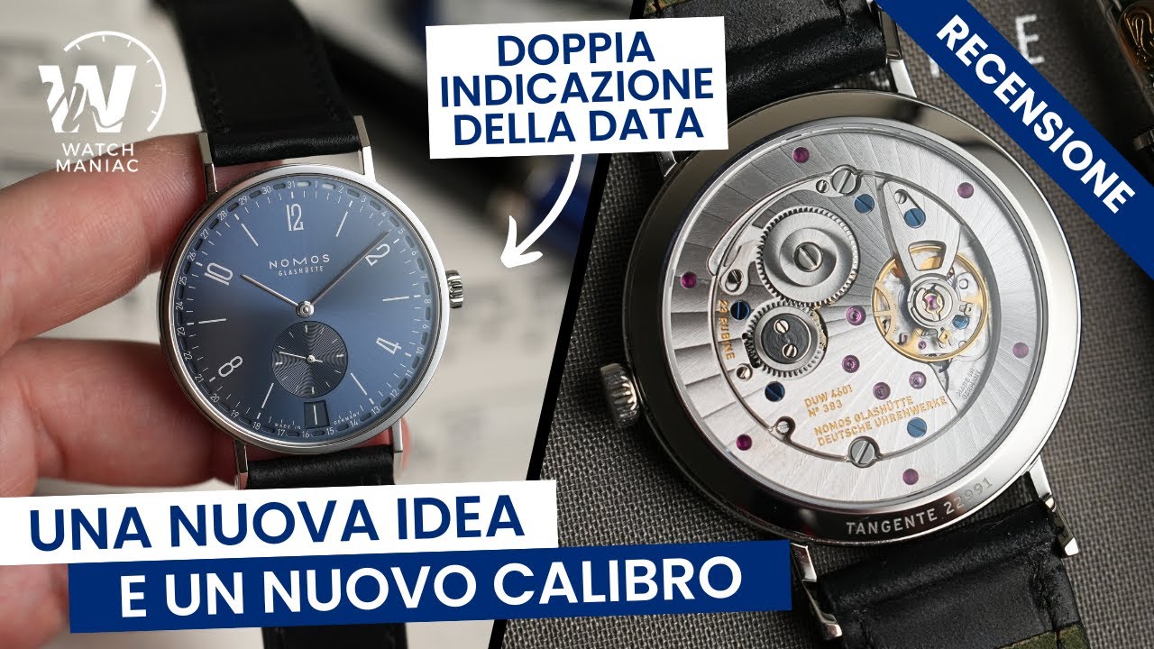 Nomos Tangente 2Date: la doppia indicazione della data e un movimento splendido!
