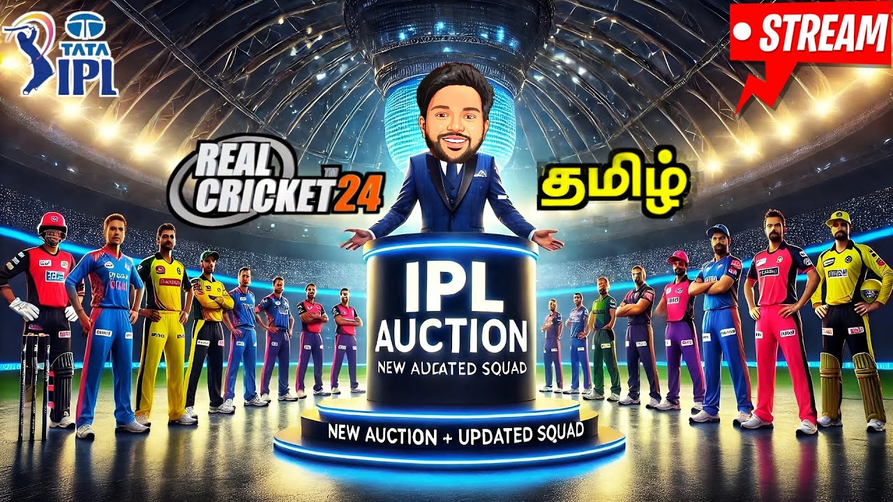 RC24 RCPL Auction Live ! New Updated Squad IPL / RCPL Auction Live Gameplay In Tamil ! TA Gaming