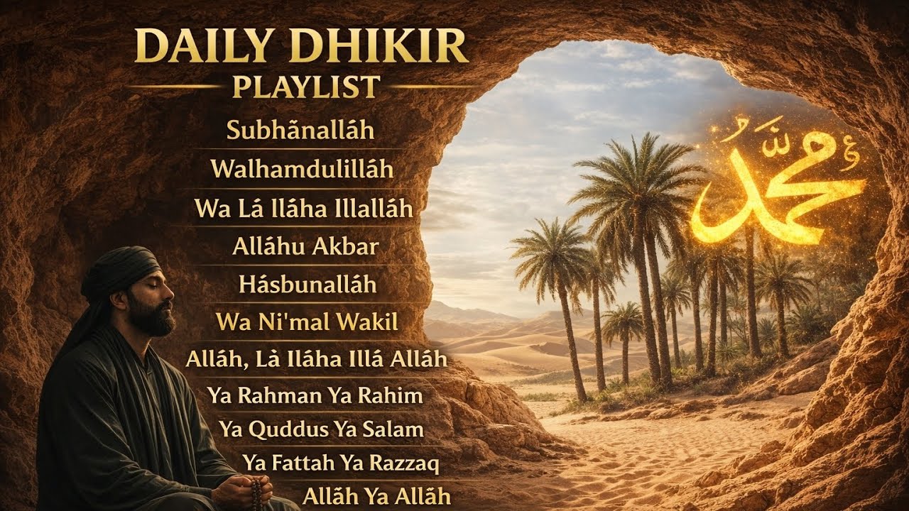 POWERFUL RAMADAN DAILY DHIKR 🌙 Calm the Heart | Allah Ya Allah, La Ilaha Illallah