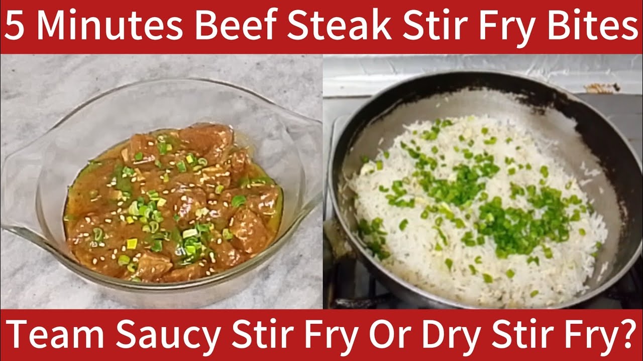 Mid Week Menu Idea|5 Minutes Beef Steak Stir Fry Bites|Rice|Team Saucy Stir Fry Or Dry Stir Fry?