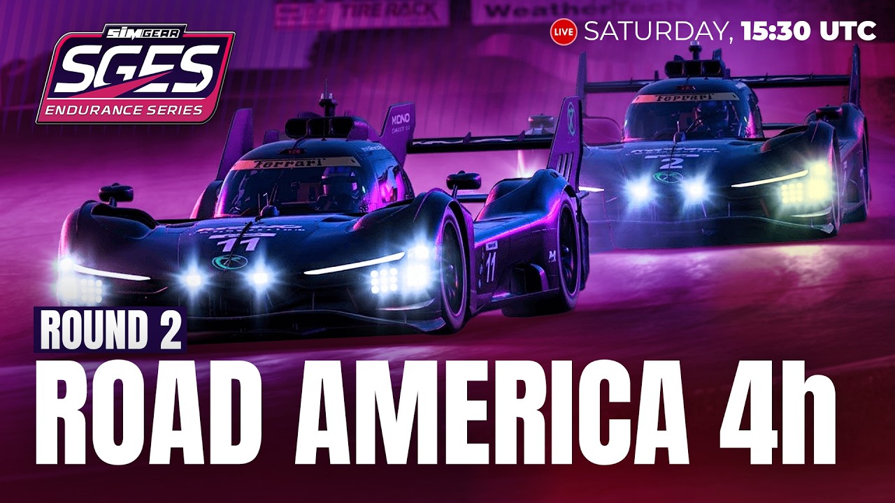 🔴 SIMGEAR Endurance Series | ROAD AMERICA 4h | Round 2