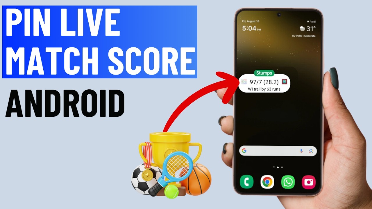 How to Pin Live Match Score on Android (Any Sport)