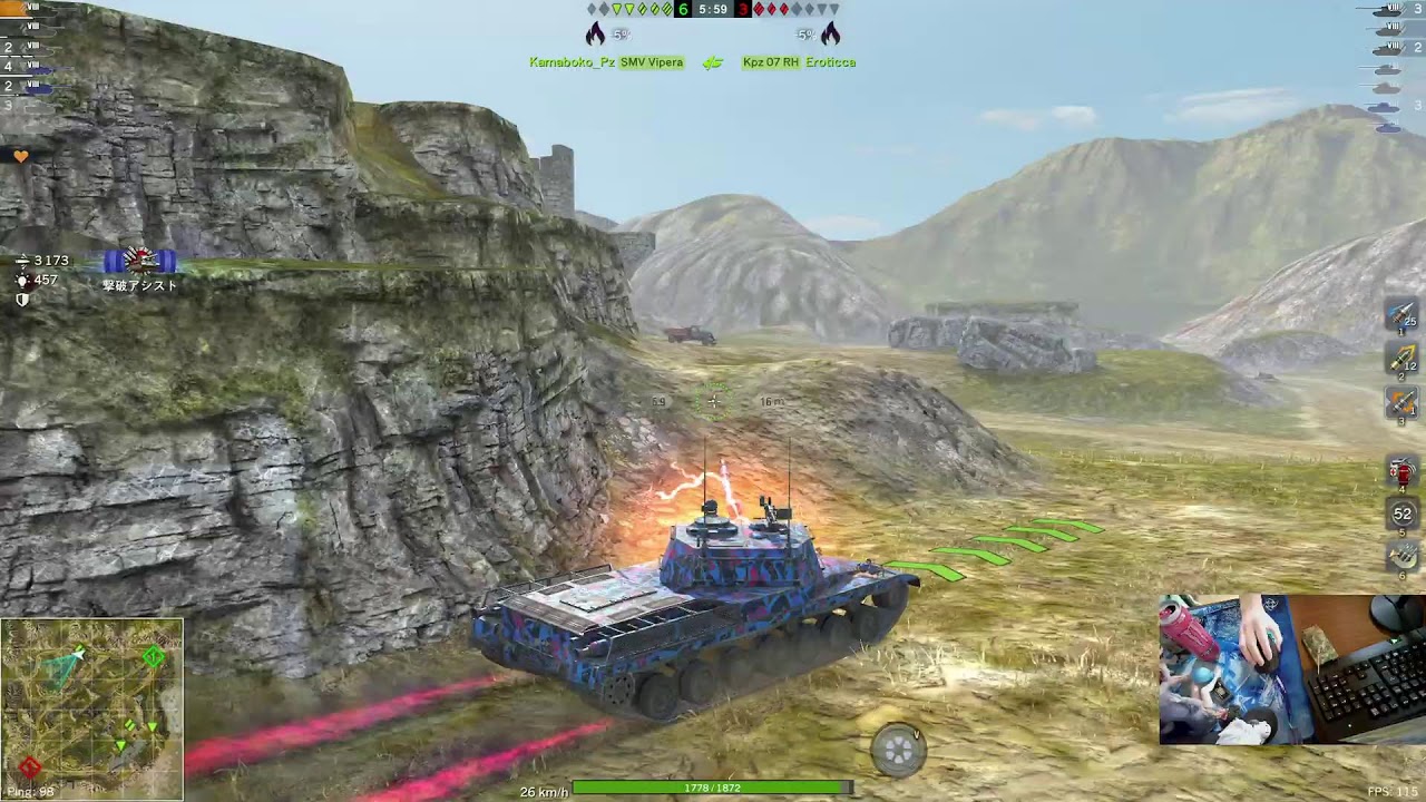 WoTB 朝からバニゲ