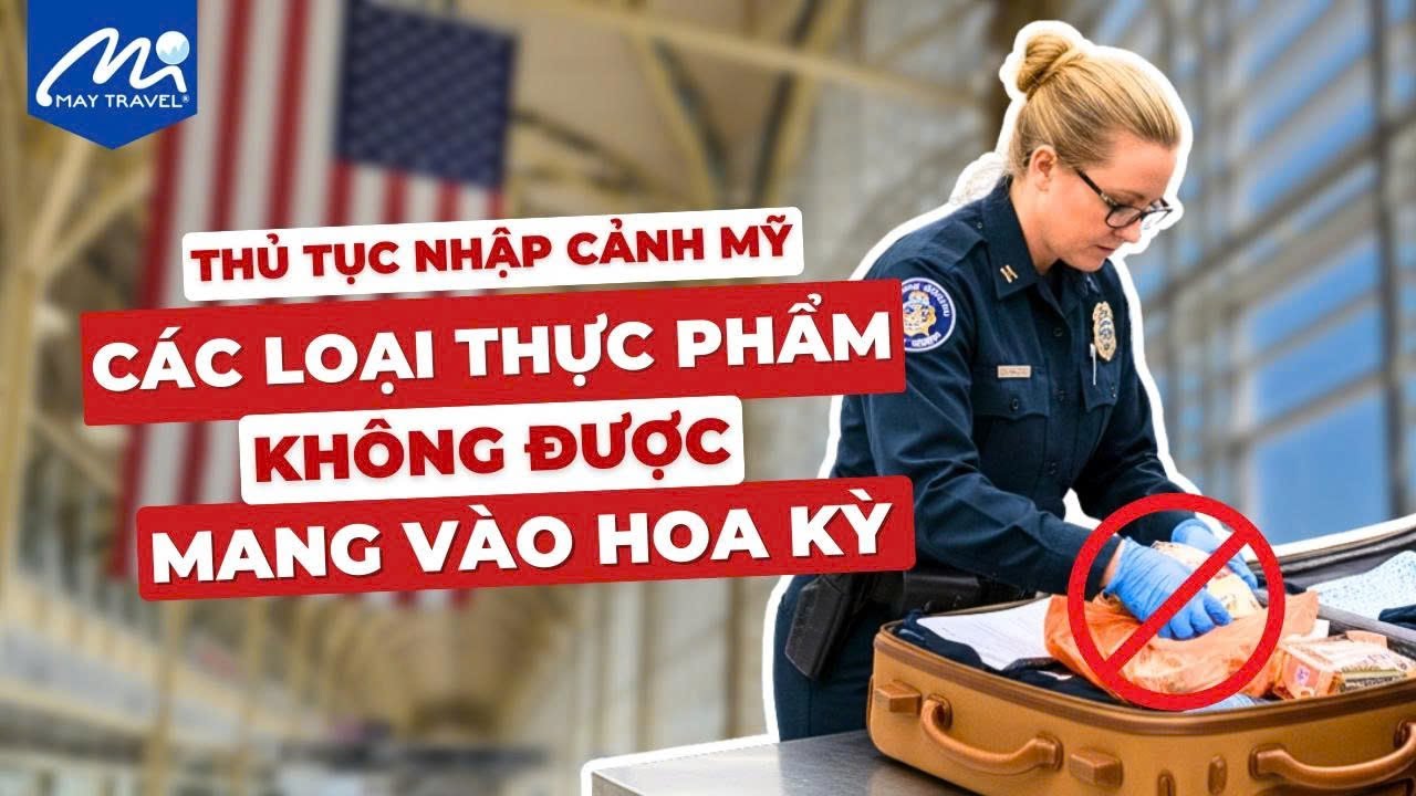 Các loại Thực Phẩm Cấm Mang Vào Mỹ - Kinh Nghiệm Nhập Cảnh Sân Bay Mỹ