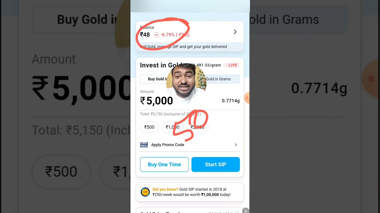 Digital Gold Investment Cost #gold #shorts