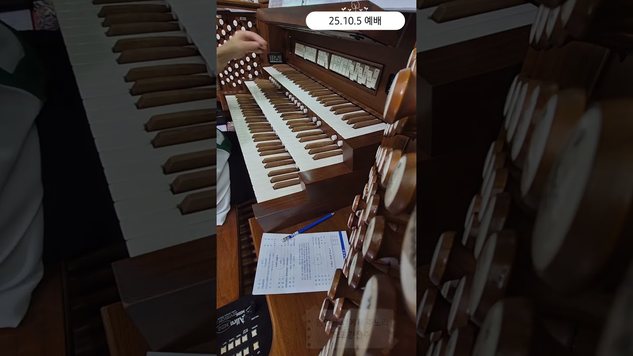 25.10.5 예배/ 평안을 너에게 주노라- 오르간전주/ 찬양하세 오 예루살렘- 찬양대 찬양/ 아 하나님의 은혜로- 오르간후주 