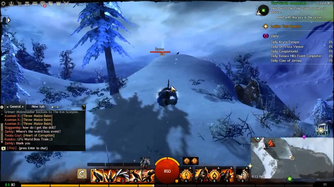 Guild Wars Two (Gw2) The Shadowhorns Vista | Wayfarer Foothills  | Vista Spotter