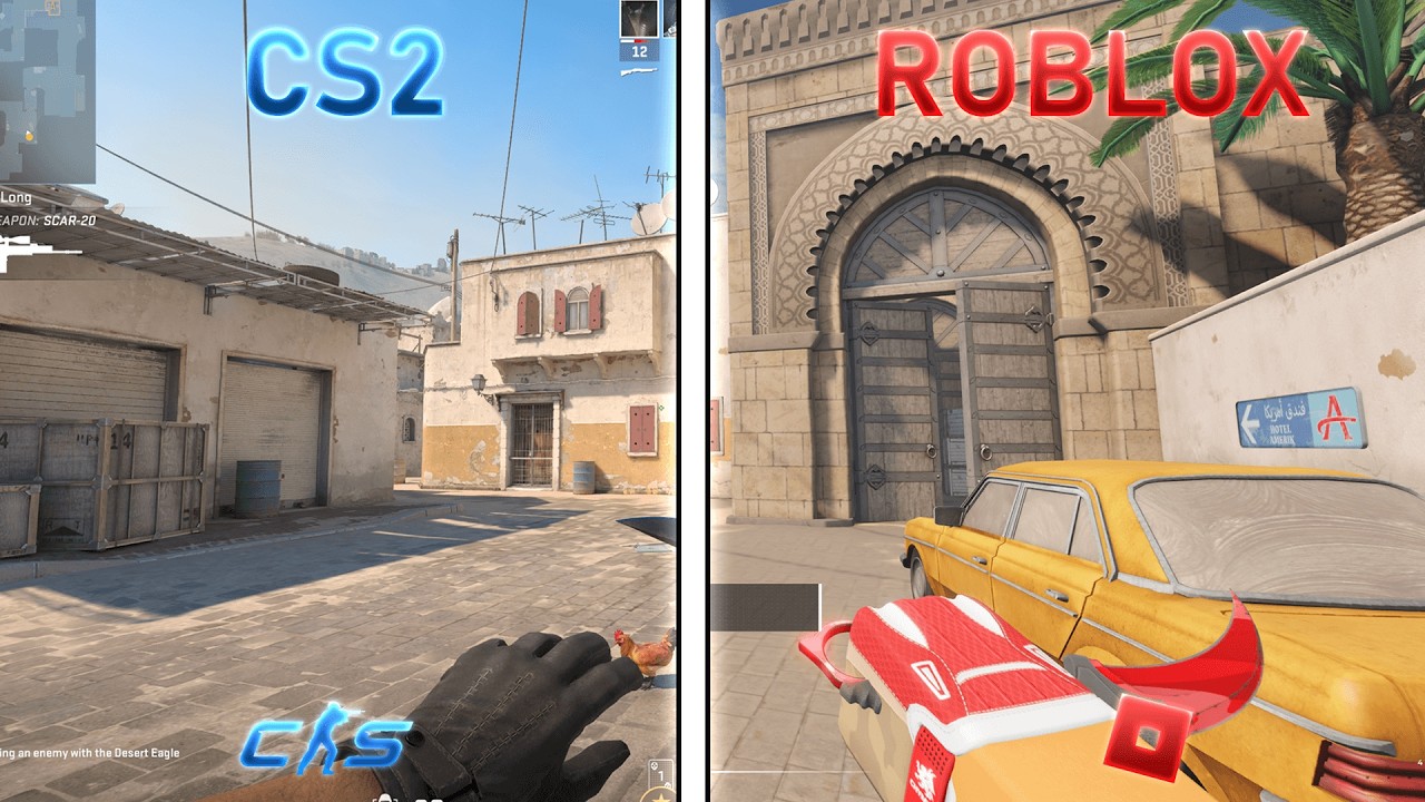 1:1 Dust II на Roblox? (Blox Strike)