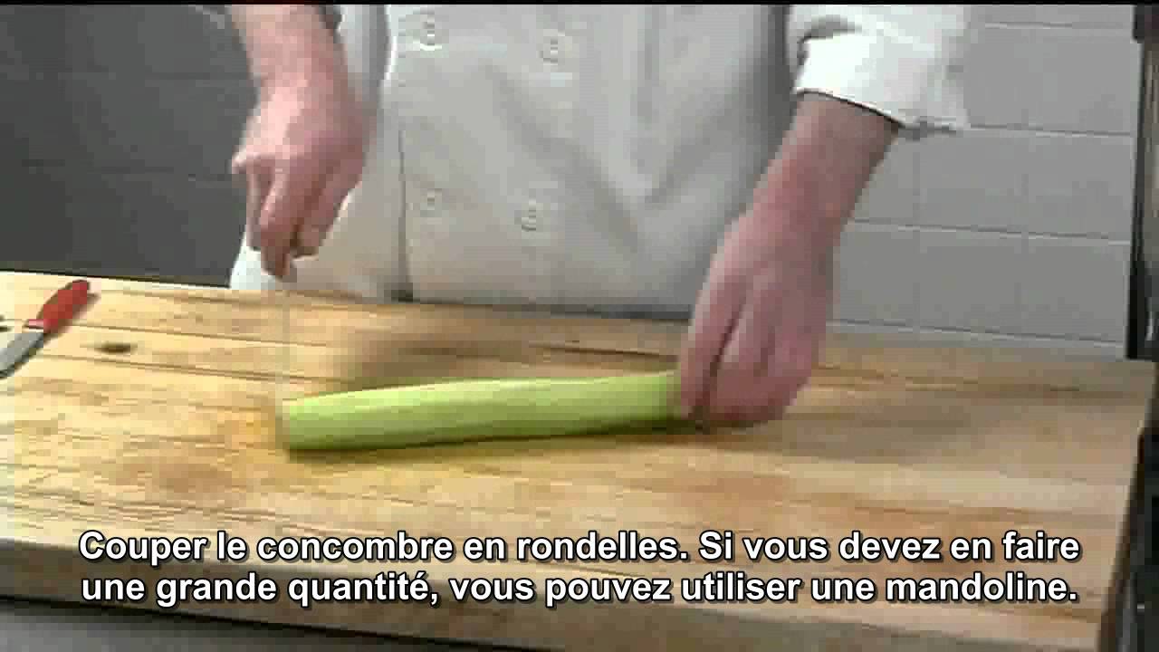 Concombre - couper 1