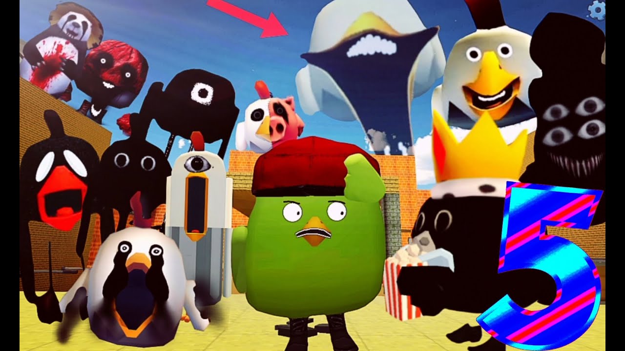 Призыв Всех Мифов в Chicken Gun!!! (Часть 5) 5 Дней Выживания Хардкор со Всеми Мифами в Chicken gun!