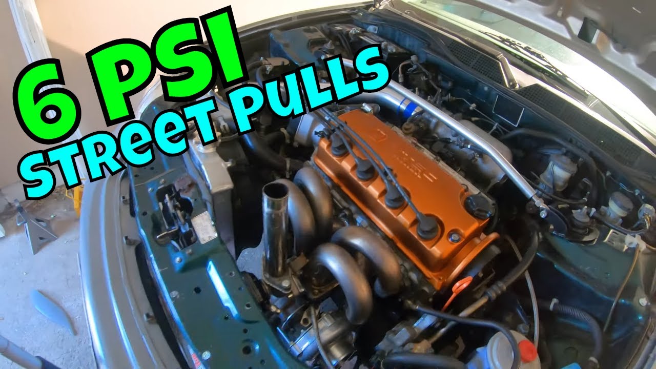 Street Tuned Turbo Civic Doing Some Pulls @ 6 PSI | TunerThings