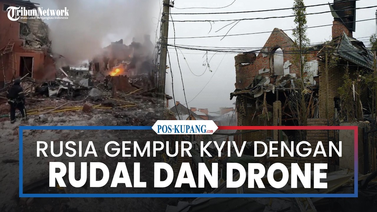Rusia Gempur Kyiv dengan Rudal dan Drone, Korban Berjatuhan Jelang Tahun Kelima Invasi