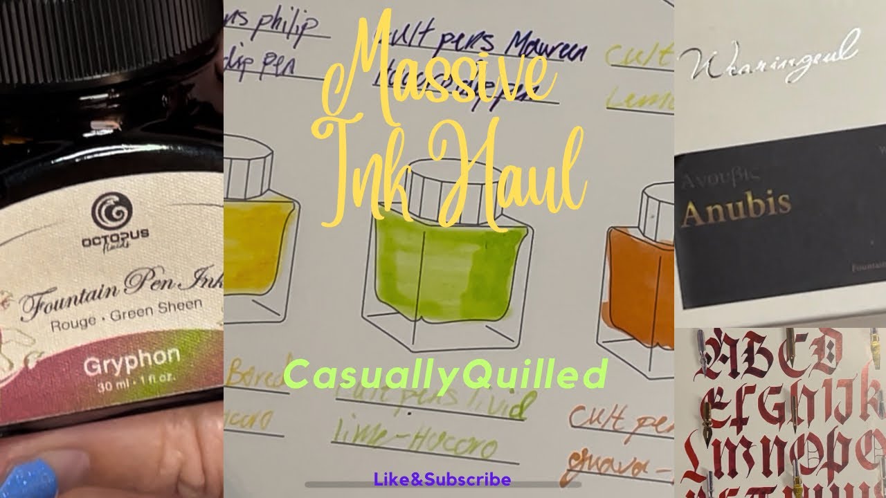 *18 New inks!* opening, and swatching all of them