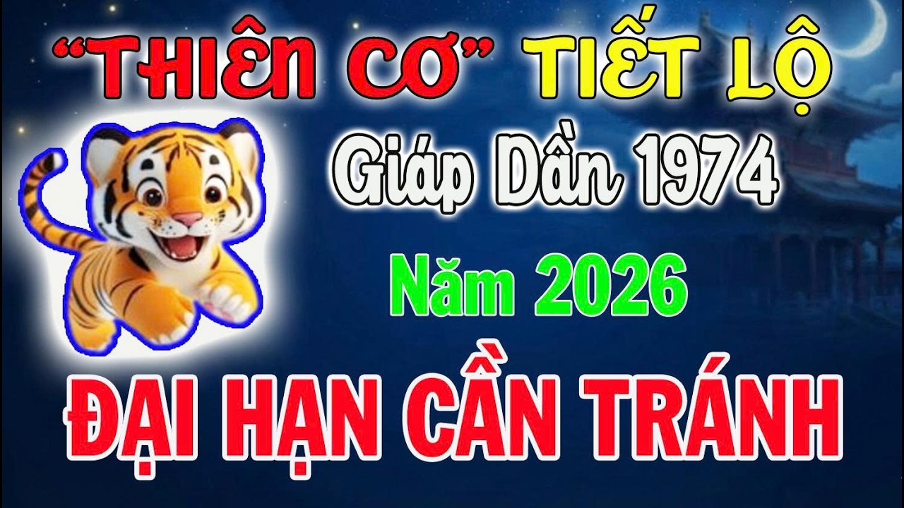 Tử Vi Giáp Dần 1974 Năm 2026: 