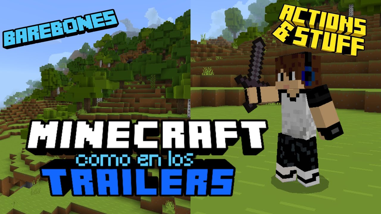 Hice que MINECRAFT BEDROCK se vea como en los TRAILERS